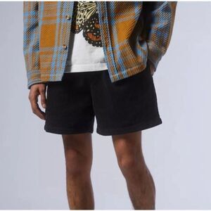 Urban Outfitters Black Mens UO Corduroy Volley Short M